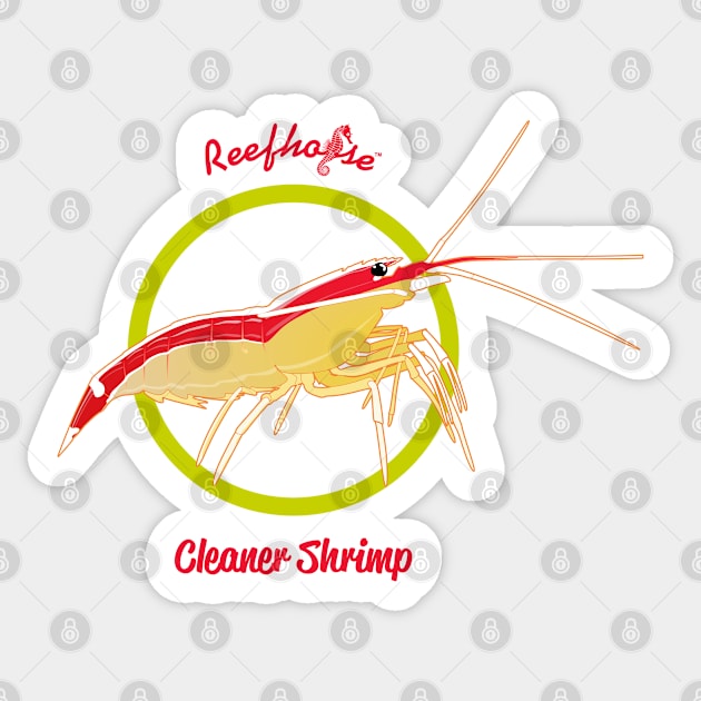 Cleaner Shrimp Sticker by Reefhorse